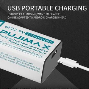 PUJIMAX Stock en gros Nouveau 1200mAh 9V Batterie au lithium rechargeable USB universelle Type C Charge Li-ion Boîte électrique Guitare - Product Image 3
