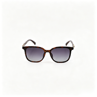 Lunettes de soleil polarisées OEM, monture carrée intégrale effet écaille de tortue, dégradé UV400, logo personnalisé, design chaîne, vente en gros, durables et confortables