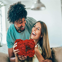 Ourson en mousse de savon PE colorée, 25CM/40CM, 1 pièce, fausses fleurs, fait main, pour anniversaire, saint-valentin, cadeau, vente en gros
