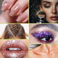 Haute Pigment lâche miroitant poudre de paillettes de qualité cosmétique pour le corps paillettes fard à paupières brillant à lèvres Nail Art