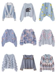 Cardigan tricoté décontracté <span class=keywords><strong>gris</strong></span> pour femme, nouvelle collection automne 2025, col roulé, vêtement d'extérieur en nylon/acrylique de haute qualité, anti-boulochage - Product Image 4