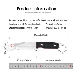 Navaja de Bolsillo Multifuncional para Supervivencia, Caza y Campismo al Aire Libre, Nueva Llegada 2025, Personalizable OEM, de Acero Inoxidable - Product Image 6