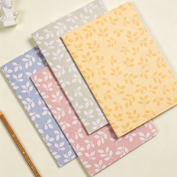 Carnet à couverture souple à imprimé floral A5, motif de fleurs mignon, cahier d'exercices pour étudiants, bureau, école, écriture, prise de notes