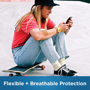 YOJO Vendaje Adhesivo Flexible de Tela XL (2 x 4 pulgadas) Resistente al Agua, Certificado CE, Protección para Todo Tipo de Piel, Seguridad Flexible - Product Image 5