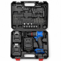 Perceuse sans fil 20V sans balais 2-en-1, perceuse à percussion 60 N.m, couple maximal 10 mm, kit 2 batteries 2,6 Ah OEM