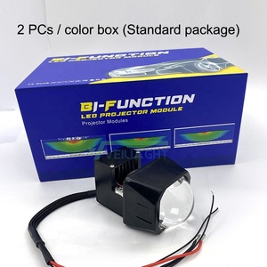 Modulo Faro Bi-<span class=keywords><strong>LED</strong></span> a Matrice Laser da 1,5 Pollici, Faro Quadrato <span class=keywords><strong>LED</strong></span> per Moto, Bici Elettrica, Luce Fendinebbia Retrofit - Product Image 2