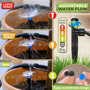 Kit d'irrigation goutte à goutte 12,3 m 14,8 m noir, système d'arrosage de jardin à connexion rapide, fournitures d'irrigation automatique pour fleurs et plantes - Product Image 5