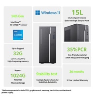 Nouveau PC de bureau commercial Acer en gros, Intel i5-14400 de 14e génération, 8 Go DDR4, SSD 256 Go, HDD 1 To, Windows 11 Famille, en vrac