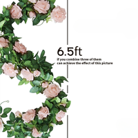 Guirlande de fleurs artificielles en soie rose, faite à la main, couronne de roses élégante, style chinois de luxe, vintage, écologique, pour extérieur, nouvelle collection mariage