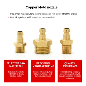 Pneumatic Industrial Hasco Mould Nozzle Thread Type Connector Air Coupler And Plug Quick Coupling
