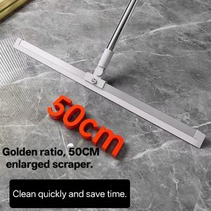 Einfacher Stil Silikon Magic Wiper Besen Grau Glas Toilette Kehren Artefakt Mopp für Haushalt Badezimmer Boden Kehren - Product Image 3