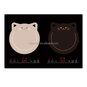 Silicone Cartoon Cat Pattern Heat Resistant Eco-Friendly Induction Cooktop Mat Non-Slip Scratch <b>Protector</b> 26cm Diameter for - Product Image 1