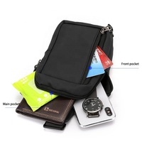 Custom Mini Nylon Enkele Kleine Vierkante Sling Messenger Bag Man Sport Schoudertas Voor Mannen Borst Cross Body Crossbody Tas Mannen