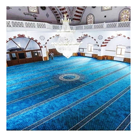 Tapis de Prière Musulman à Effet Visuel 3D, Teint en Profondeur pour Mosquée et Masjid