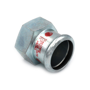 Manguito Roscado Mixto de Acero al Carbono 1/2 x 22 para Conexión de Tuberías - Product Image 1