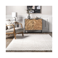 Tapis blanc grand format pour salon, en polyester de haute qualité, écologique, fabriqué à la machine, super doux, pelucheux, adapté aux animaux domestiques