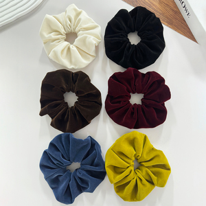Fluwelen grote haar <span class=keywords><strong>scrunchie</strong></span> 5,5 inch haar elastiekjes oversized paardenstaart haarband voor dik krullend vrouwenhaar accessoires - Product Image 2