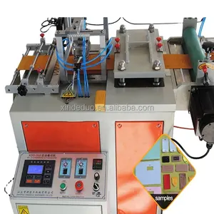 New arrival Embossed Technics and Leather Material Garment Labels Die cutting machine