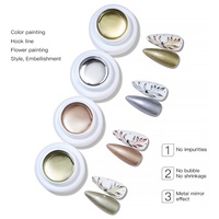 JTING Gel de Peinture Métallique Effet Miroir Or Argent Haute Brillance Qualité Supérieure, Gel de Peinture pour Ongles, Gel Polish, Conception Personnalisée ODM