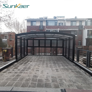 <span class=keywords><strong>Meilleur</strong></span> choix personnalisé design esthétique de patio véranda rétractable garantie de 10 ans améliorer votre patio sunrooms maisons en verre - Product Image 1