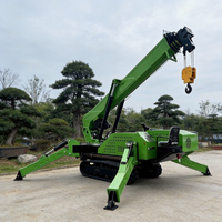 Grue araignée RST L-723 de 16 tonnes, robuste, diesel, télescopique, sur chenilles, portée de levage de 22 m pour chantier naval et charges industrielles lourdes