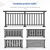 Barrière de protection pour balcon, barrière d'escalier, rail de protection de fenêtre en acier Q235, fixation au sol, personnalisable pour couloir communautaire