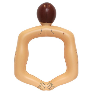 Anillo de natación inflable de PVC con forma novedosa, accesorio grueso para selfies para hombres, marco para fotos - Product Image 4
