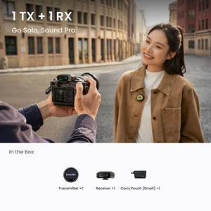 ไมโครโฟน Insta360 Mic Pro (2 TX + 1 RX + กล่องชาร์จ) ชิป NPU ตัดเสียงรบกวนด้วย AI เพลิดเพลินกับอัลกอริธึมเสียงที่คมชัด เป็นธรรมชาติ และมีความเที่ยงตรงสูง - Product Image 4