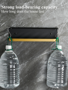 Dyson Aan De Muur Gemonteerde Föhn Beugel Aluminium Badkamer Organizer Rack Met Vierkant Patroon Voor Thuisgebruik En Gereedschapsreiniging Opslag - Product Image 6