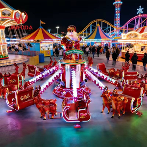 Attrazione Commerciale ad Alta Capacità a Tema Natalizio: Giochi da Parco Divertimenti con Babbo <span class=keywords><strong>Natale</strong></span> Rotante e Aereo a Controllo Autonomo per Bambini - Product Image 1