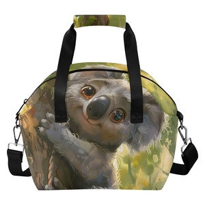 Sac à lunch isotherme personnalisé imprimé Koala, durable et imperméable, facile à transporter et à garder au chaud pour les pique-niques - Product Image 1