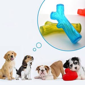 Nuevo juguete para mascotas, para masticar, limpia los dientes, resistente a mordidas, transparente, de material TPR, con sonido al morder, juguete para perros - Product Image 2
