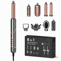 Sèche-cheveux multi-styler professionnel OEM 8 en 1, lisseur, boucleur, brosse à air chaud, 1300W, moteur sans balais 110 000 tr/min, 3 vitesses