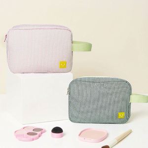 New Arrive Fashion Luxury Beauty Travel Makeup Pouch Soft Cosmetic <b>Bag</b> With Handle - Product Image 1