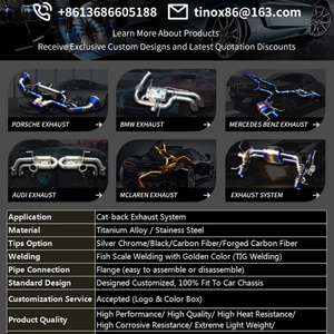 Tuyaux d'échappement Cat-back haute performance en titane pour Lamborghini Aventador SVJ LP700 LP740 - Product Image 3