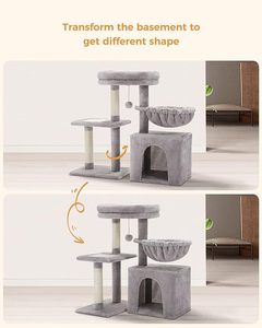 ขายส่ง ต้นไม้ขนาดเล็ก 73 ซม. สำหรับแมวเลี้ยงในบ้าน พร้อมเสาข่วนเล็บ - Product Image 4