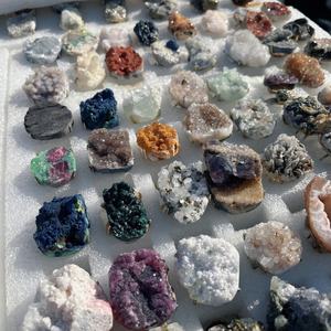 خاتم كريستال طبيعي بالجملة من الأميثيست والمالاكيت قابل للتعديل، خاتم كوارتز كريستالي للزينة - Product Image 3