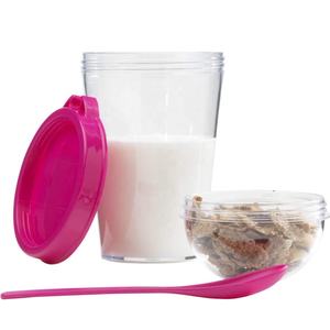 Gobelets à yaourt parfait à emporter avec couvercle, pots de voyage réutilisables en PS pour pouding, yaourt, petit-déjeuner et déjeuner - Product Image 5