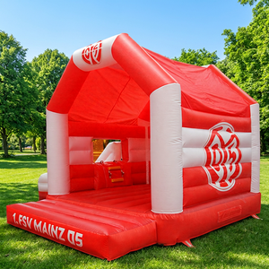 WINSUN Outdoor Red White PVC Inflatable Combo Bouncing Castle <b>Trampoline</b> Fireproof Waterproof Lead-Free Custom Size - Product Image 1