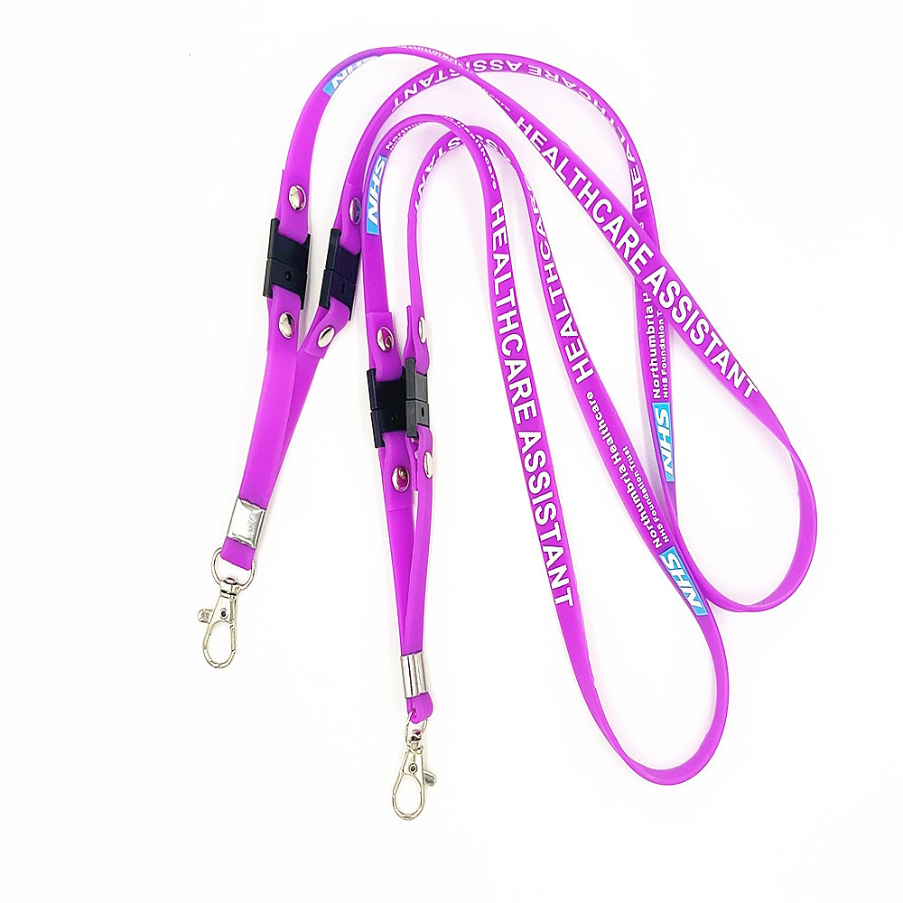 Silicone Mobile Phone Lanyard with Fashionable Crystal Rhinestone and Metal Hook Image 4