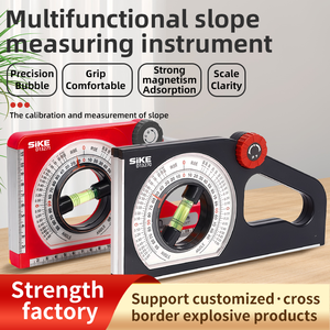 Inclinómetro Multifunción, Instrumento de Medición de Pendientes para Ingeniería y Construcción, Regla de Ángulo de Nivel, Plástico, Precisión de 0.01mm - Product Image 2