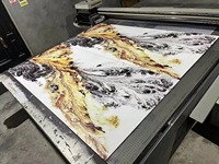 Panneau de marbre artificiel 3mm uv panneau de haute brillance pour la décoration de la maison