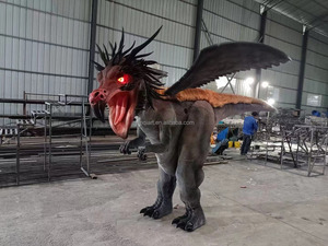 Guangzhou Nanqi hecho a mano realista silicona León mascota disfraz tamaño humano Cosplay rendimiento accesorios Animal disfraz para evento - Product Image 6