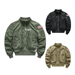 แจ็คเก็ตบอมเบอร์ผู้ชายแบบใหม่ปี 2025 ขายส่ง ปรับแต่งได้ ปกแบบลำลอง กันน้ำและกันลม ทรงหลวม ผ้าไนลอน แฟชั่นสำหรับกิจกรรมกลางแจ้งในฤดูใบไม้ร่วง - Product Image 4