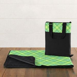 <b>Picnic</b> Tote 2-In-1 Waterproof Foldable Outdoor <b>Blanket</b> With Zipper Carry Bag Adjustable Strap Pocket Camping - Product Image 2