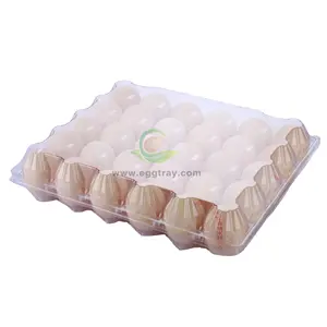 Bandeja de plástico transparente para huevos de gallina, 30 celdas, precio de fábrica al por mayor