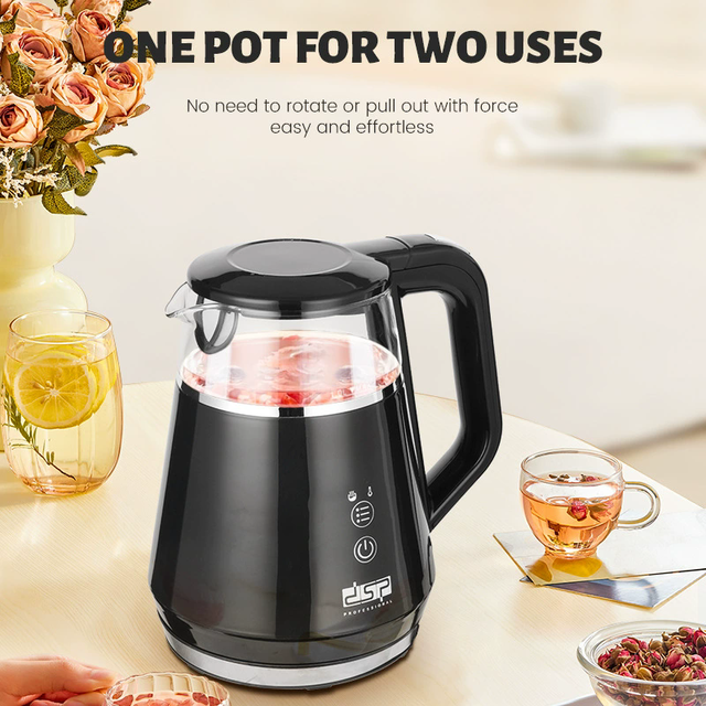 Electric Water Kettle for Home, Small 1L Stainless Steel Automatic Shut-Off Boiling Water Kettle