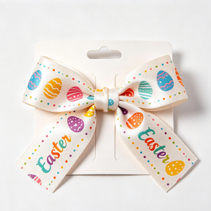 Wholesale Pre-Tied Twist Tie Polyester Satin Gift Bow Bulk Supply For <b>Easter</b> Festival Packing Decoration - Product Image 6
