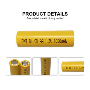 공장 공급 <span class=keywords><strong>Ni</strong></span> <span class=keywords><strong>Cd</strong></span> <span class=keywords><strong>1.2v</strong></span> 1000mah 충전식 배터리 <span class=keywords><strong>Ni</strong></span>-<span class=keywords><strong>cd</strong></span> 배터리 팩 - Product Image 5