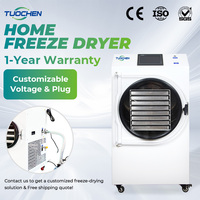 Huis-tuin-en-keuken vriesdroogmachine 10-12kg PLC pomp automatische hoog-efficiënte vacuümdroogapparatuur SUS304 materiaal